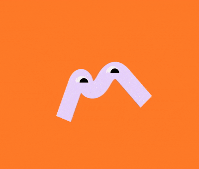 gif animé d'une mascotte