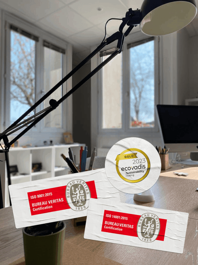 certificat ISO et évaluation ecovadis gold