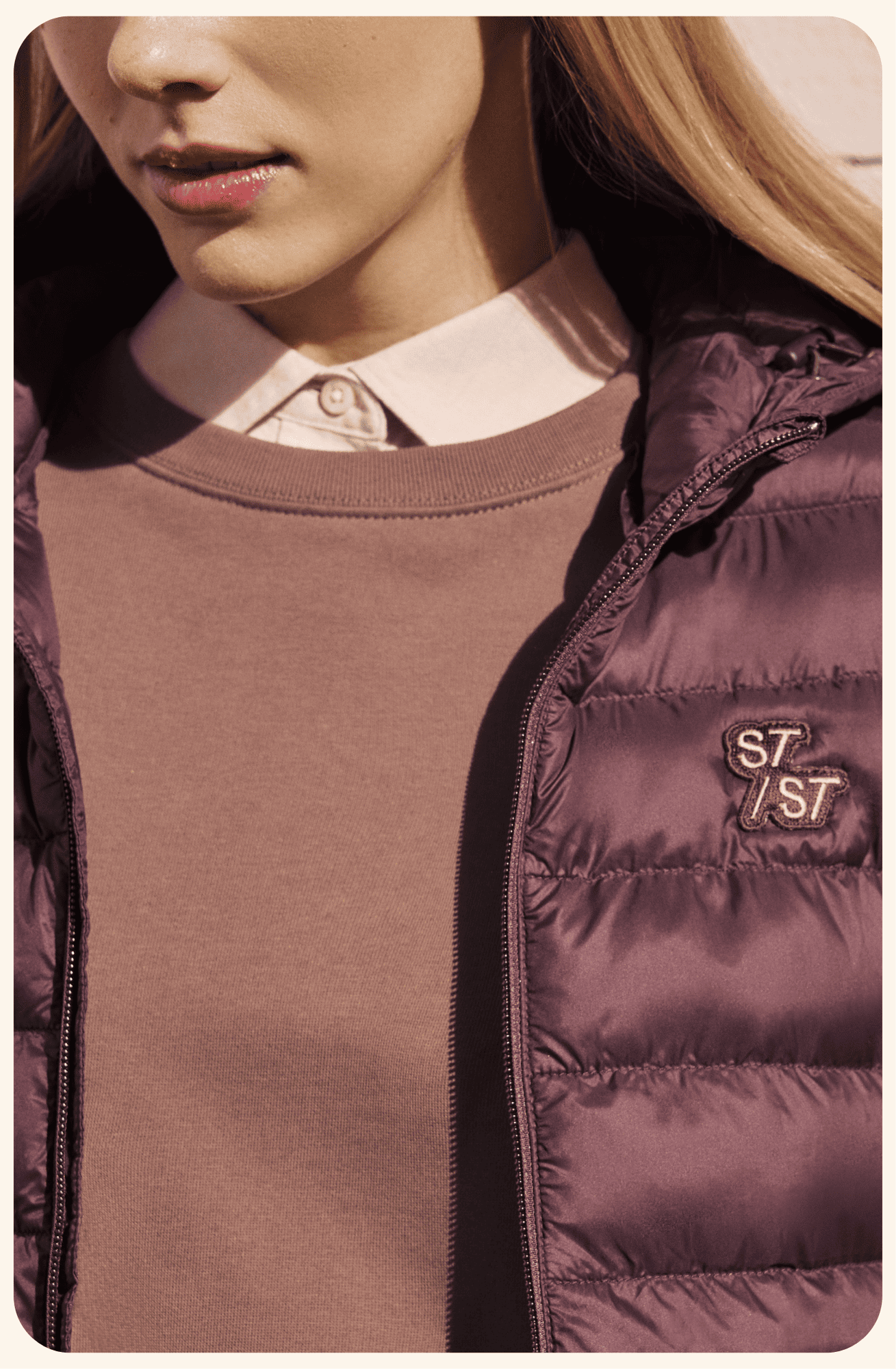 zoom sur bomber bordeaux